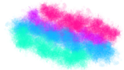 Vibrant color overlay of abstract pixelated glowing effects in neon pink blue and green