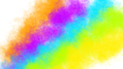 Vibrant rainbow color fog smoke cloud explosion abstract background motion blur