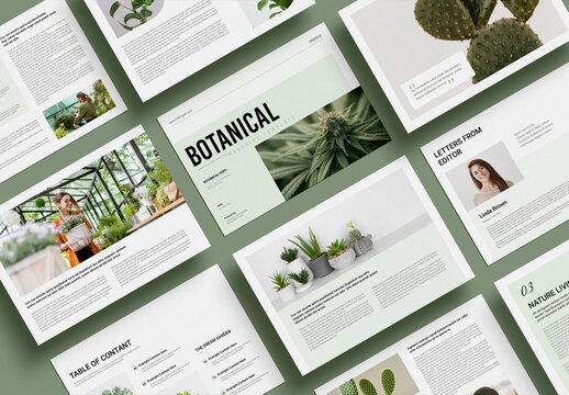 Botanical Magazine Template