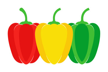 Bright colorful capsicum