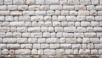 Fototapeta premium Old White Stone Wall Background Texture