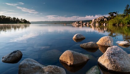 Rocks In The Lake