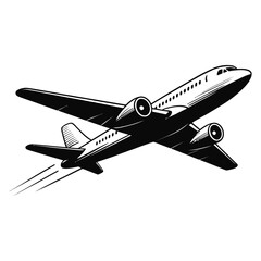 airplane isolated on white