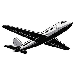 airplane isolated on white