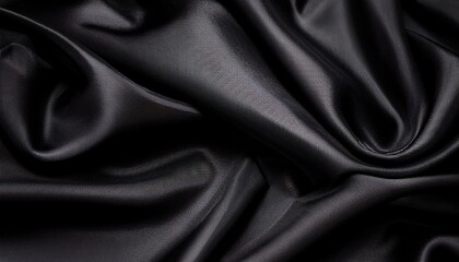 Fototapeta premium Black Velor Velour Fabric Background Black Velvet Fabric With Folds Background