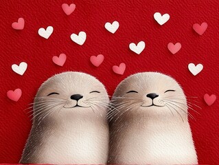 A couple seal