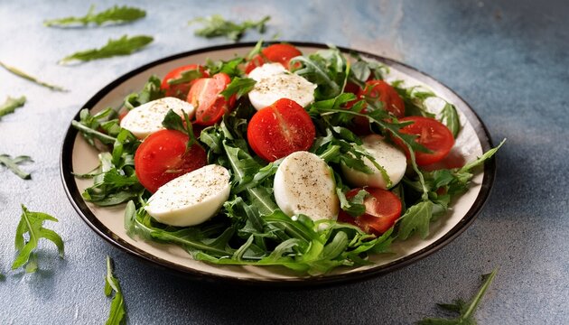 Caprese Rocket Salad Ai Generated
