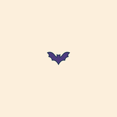 Vector illustration of a bat in Halloween theme. Great for spooky posters, party invitations, and seasonal decorations.