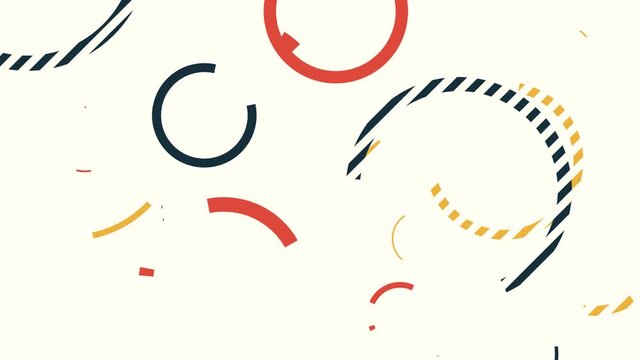 Grunge Baseball Background, Abstract Geometric Motion Background Red Blue Yellow Shapes Dynamic Animation Minimalist Design