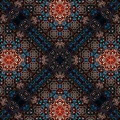 Seamless abstract art pattern. woven endless pattern. Square abstract background