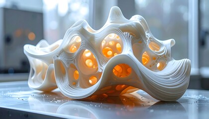 Abstract 3D printed organic form
