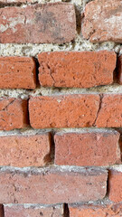 Rugged brick texture whispers histories of past festivals, resembling intricate patchwork of time and rustic architecture; April 5, 2025, Barcelona, Spain