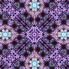 Seamless abstract art pattern. woven endless pattern. Square abstract background