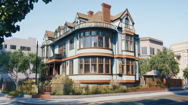 Victorian House Architectural Design, Residential Building, California