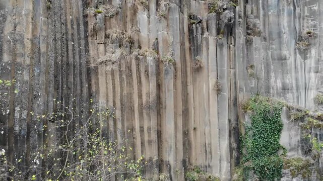 Basalt cliffs, Sinop, aerial view