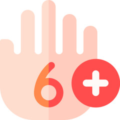 Number Six Graphic Icon