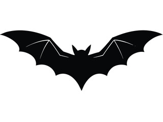 Fototapeta premium flying bat silhouette vector icon