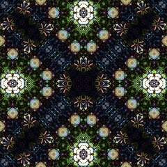 Seamless abstract art pattern. woven endless pattern. Square abstract background