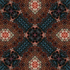 Seamless abstract art pattern. woven endless pattern. Square abstract background