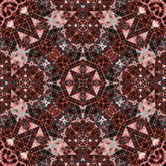 Seamless abstract art pattern. woven endless pattern. Square abstract background