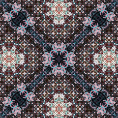 Seamless abstract art pattern. woven endless pattern. Square abstract background