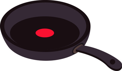 Fototapeta premium Black Non-Stick Frying Pan 