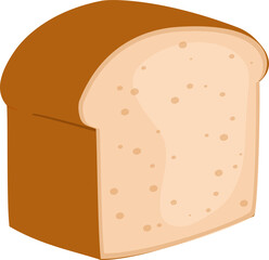 Slice of White Loaf Bread