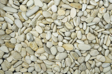 white pebbles surface texture. Background for banner, backdrop or texture for 3D mapping