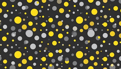 Abstract background of circles in yellow and grey