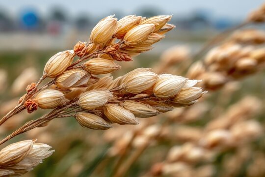 Close-up of dried seed heads