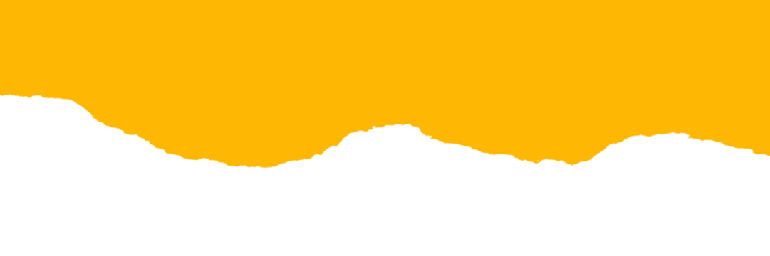 Realistic torn paper edge. Ripped yellow paper mockup isolated on transparent background. Piece of rip paper PNG. mockup template - Powered by Adobe