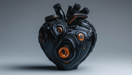 Futuristic, mechanical heart