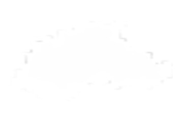 Clouds of white smoke or steam with realistic texture on transparent background