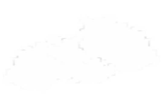 Clouds of white smoke or steam with realistic texture on transparent background