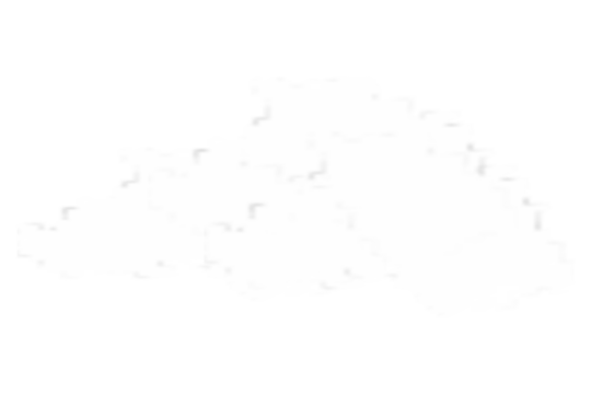 Clouds of white smoke or steam with realistic texture on transparent background