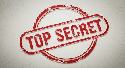 Top Secret Classification Stamp.