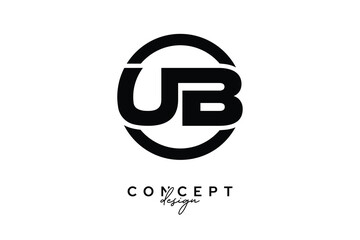 UB Creative Circle Monogram Logo Design – Modern Branding Concept