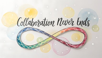 Rainbow Infinity Symbol Representing Autism Awareness and Collaboration