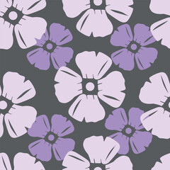 Exotic hand drawn flowers, seamless patterns with floral for fabric, textiles, clothing, wrapping paper, cover, banner, home decor, abstract backgrounds. Vector illustration
