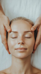 Relaxing facial massage promotes wellness and rejuvenation at a spa during an afternoon session