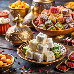 traditional turkish delight oriental sweets