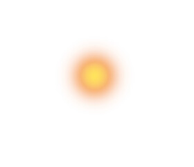 Yellow glowing effect on PNG background. sun overlay light effect element