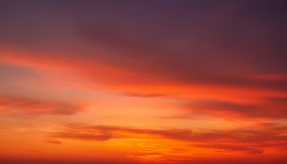 Fototapeta premium Tranquil Background Of Red And Orange Gradient Sky