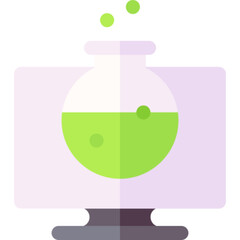 Virtual Bunsen Burner Vector Icon