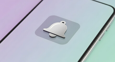 Notification Icon on Mobile Phone Screen
