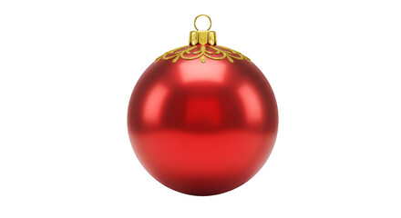 Red Christmas ornament shines, features metallic texture, offers holiday branding, social media posts, product photography.