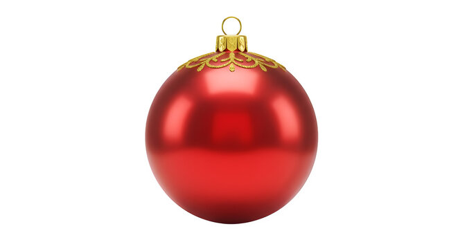 Red Christmas ornament shines, features metallic texture, offers holiday branding, social media posts, product photography.