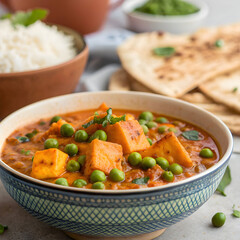 matar paneer curry recipe made using cottage chees