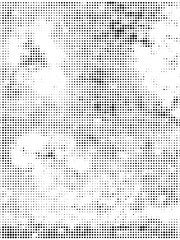 Halftone Grunge Vector Texture Abstract Pop Art Dots Background