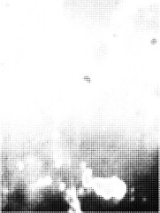 Pop Art Vector Background Halftone Dots with Grunge Effect Texture